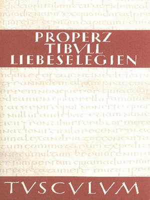 cover image of Liebeselegien / Carmina
